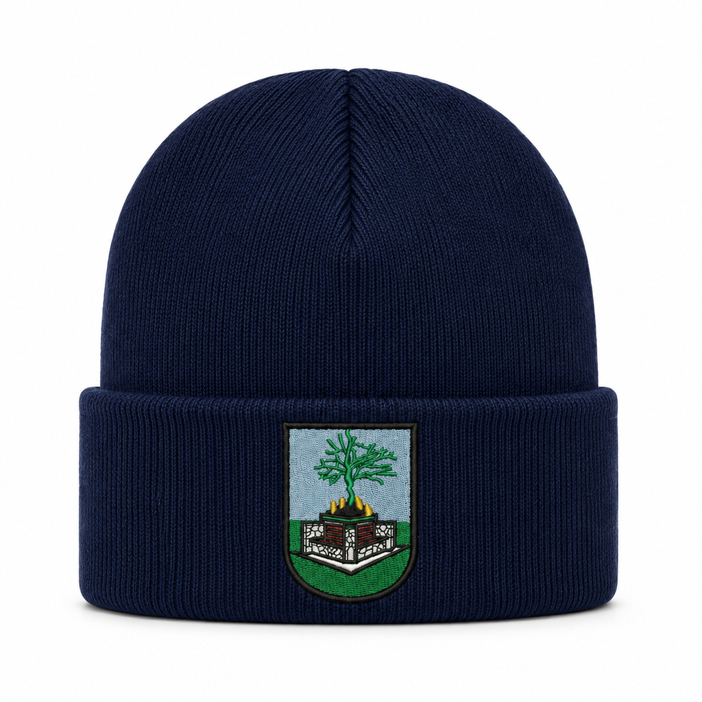 Scoil An Athar Tadhg School Personalised Embroidered Beanie – School Crest & Initials