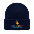 Tots to Teens Childcare Personalised Embroidered Beanie – School Crest & Initials