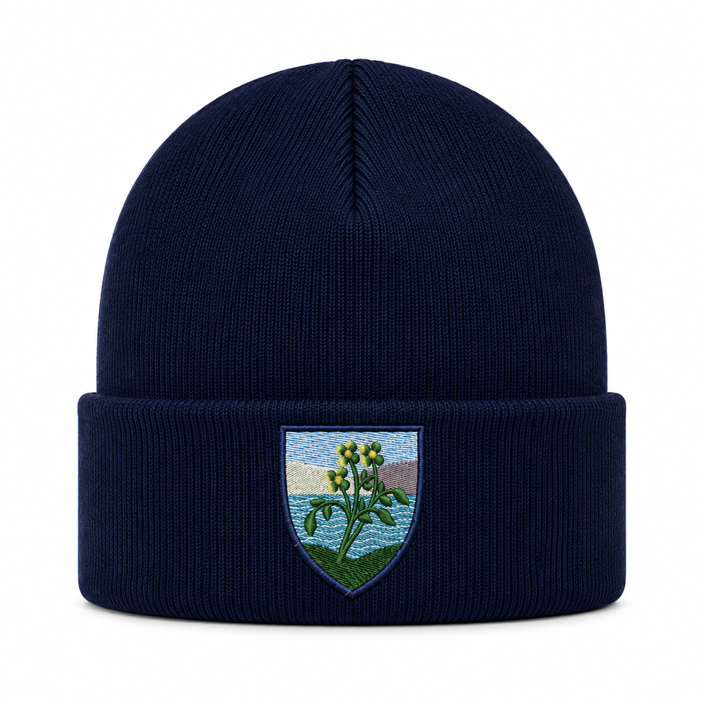 Watergrasshill National School Personalised Embroidered Beanie – School Crest & Initials