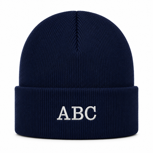 Scoil An Athar Tadhg School Personalised Embroidered Beanie – School Crest & Initials