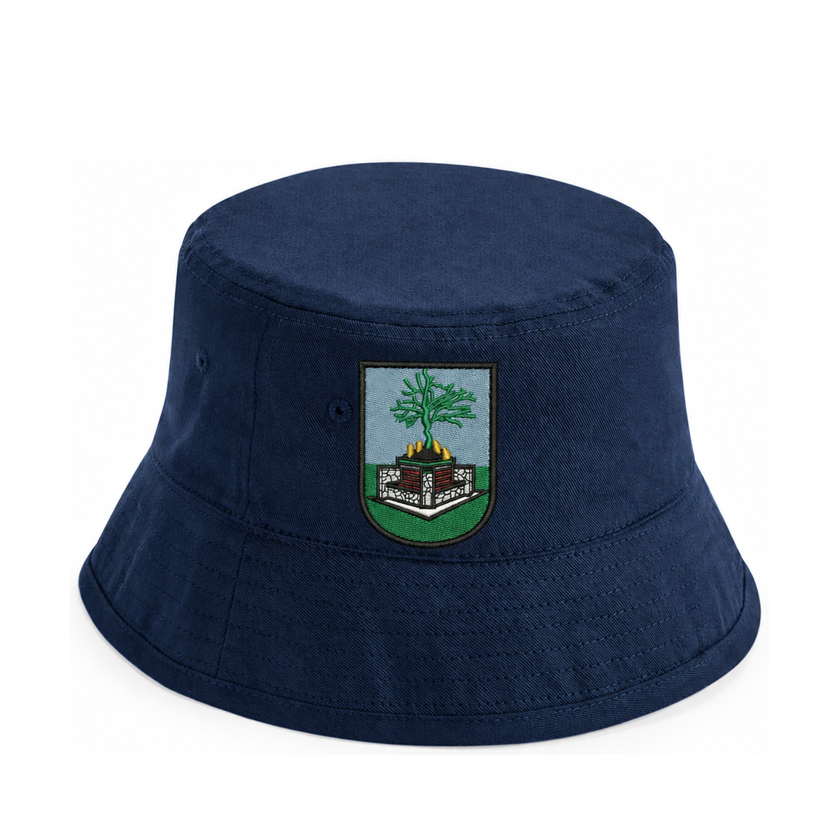 Scoil An Athar Tadhg School Personalised Embroidered Bucket Hat – School Crest & Initials